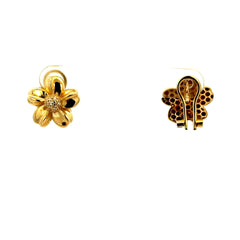 Earrings Omega Lock 14 14mm 10K