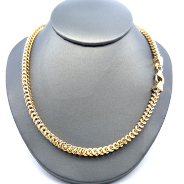 Chain Hollow Franco  4.5mm 24" 10K