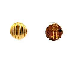 Earrings Omega Lock 15 15mm 10K
