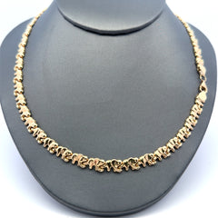 Necklaces Elephant Link with Lobster Lock 6.5mm 17.5" 14K