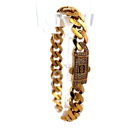 Bracelet Monaco 8.5mm 7" 14K
