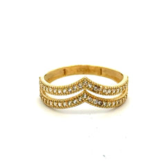 Ring Chic Women 7.5 2.5mm 10K