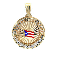Pendant Puerto Rican Flag 54 10K