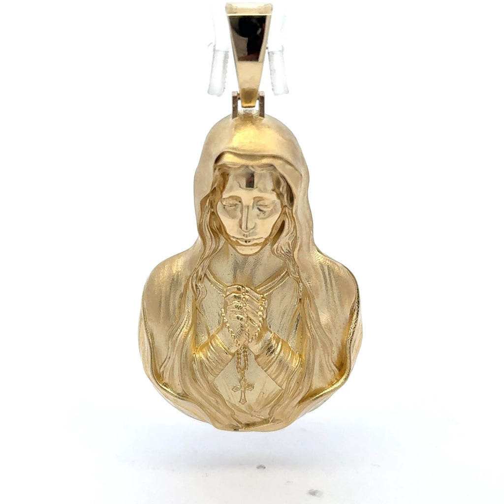 Pendant Pavé Black-Eyed Jesus Face 62 10K