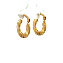 Earrings Fancy Hoops 17.5 1.5mm 10K