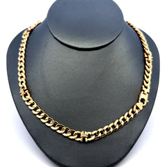Chain Hollow Curb Link Hardware-Dec 6.5mm 22" 14K