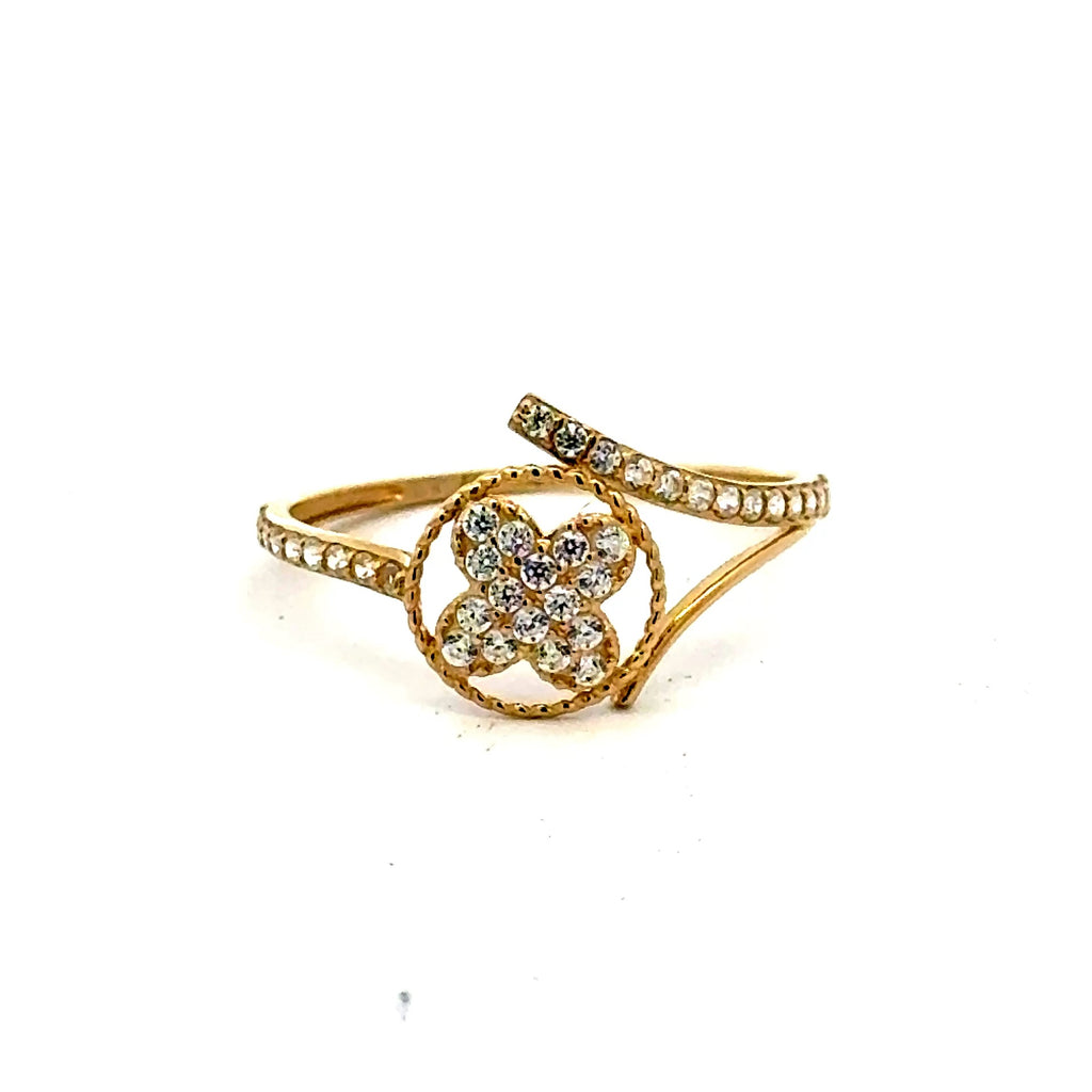 Ring Women's with CZ 7 1mm 10K