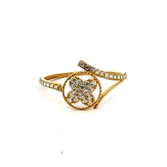 Ring Women's with CZ 7 1mm 10K