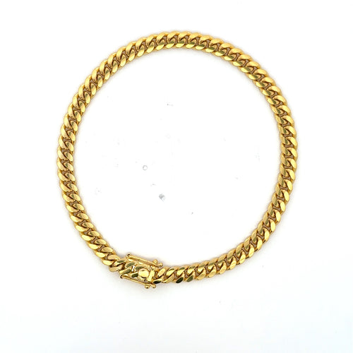 Anklet Cuban Link 5.5mm 10.5" 10K