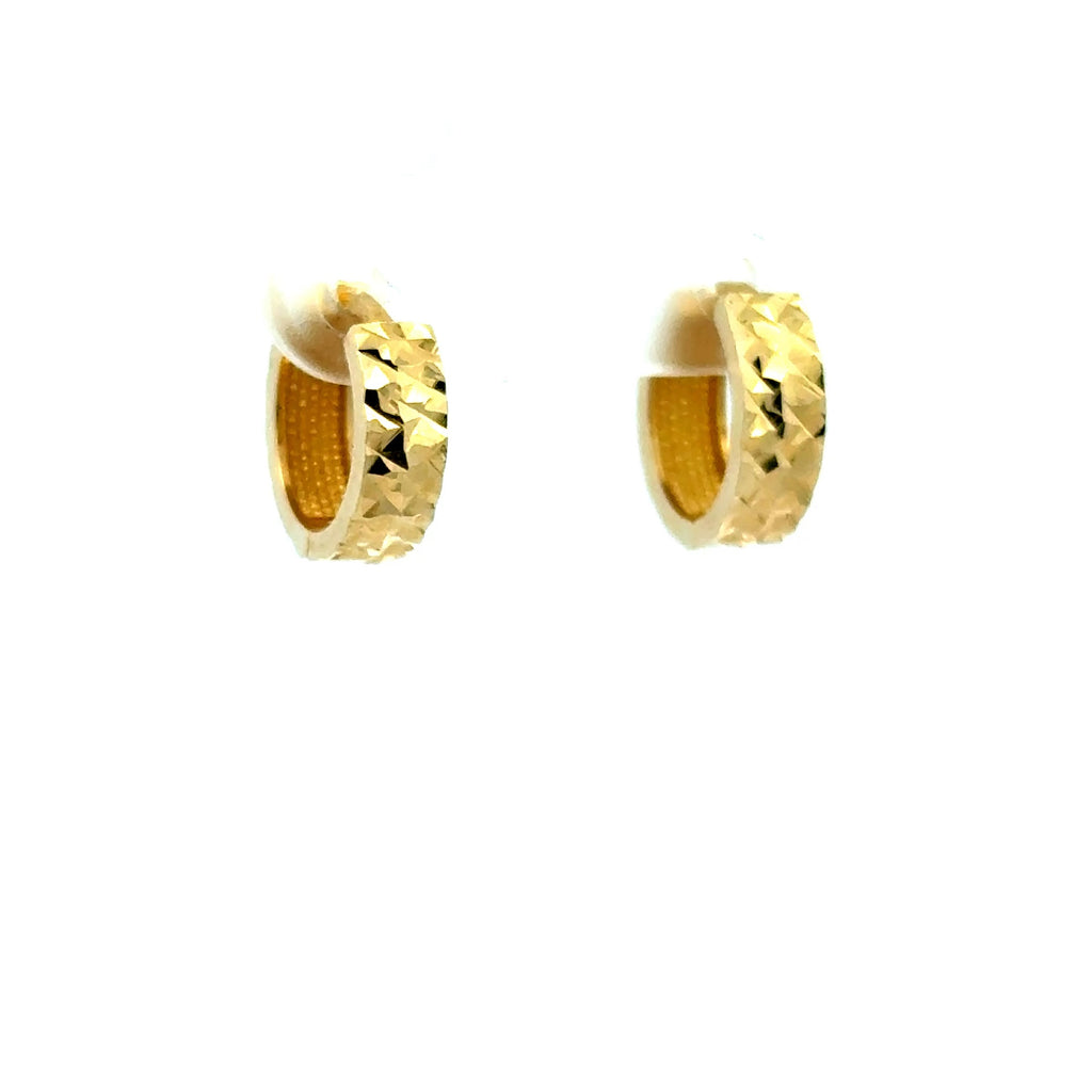 Earrings Stylish Hoops 12 3.5mm 10K