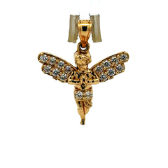 Pendant Praying Angel with CZ 27 10K