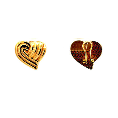 Earrings Omega Lock 14 14.5mm 14K