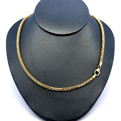 Chain Wheat Spiga Link 3mm 18" 10K
