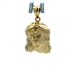 Pendant Jesus Face with Crown of Thorns 34.5 14K