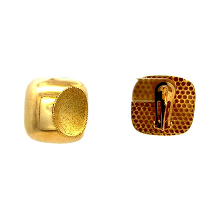 Earrings Omega Lock 22 22mm 10K