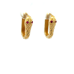 Earrings Fancy Hoops 17.5 5mm 10K