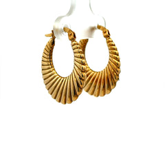 Earrings Stylish Hoops 25 3.5mm 10K