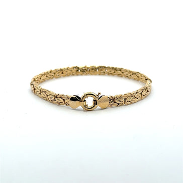Bracelet Byzantine 6.5mm 7.5" 10K