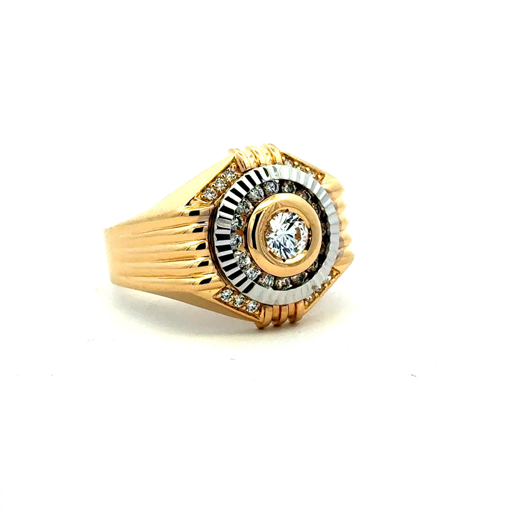Ring CZ Luxury 12 4.5mm 14K