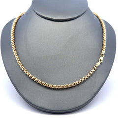 Chain Rounded Box Link 3.5mm 20" 14K