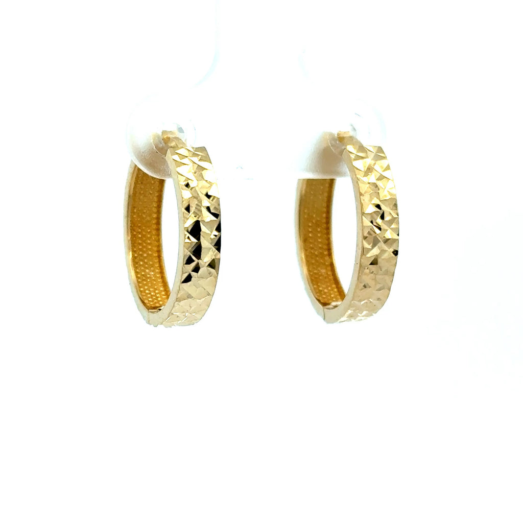 Earrings Fancy Hoops 18 3.5mm 10K