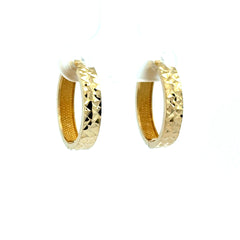 Earrings Fancy Hoops 18 3.5mm 10K