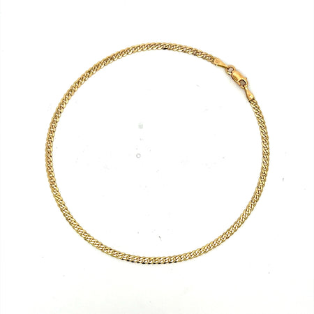Anklet Curb Link 2.5mm 10" 10K