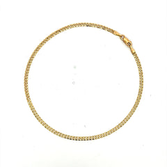 Anklet Curb Link 2.5mm 10" 10K