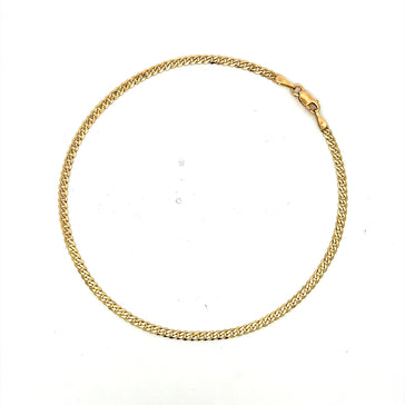 Anklet Curb Link 2.5mm 10" 10K