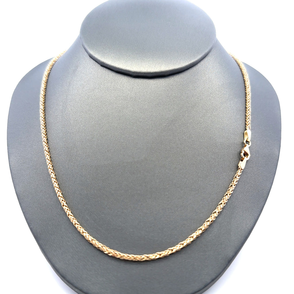 Chain Hollow Franco  1.5mm 24" 14K