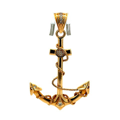 Pendant Anchor with CZ 60 14K