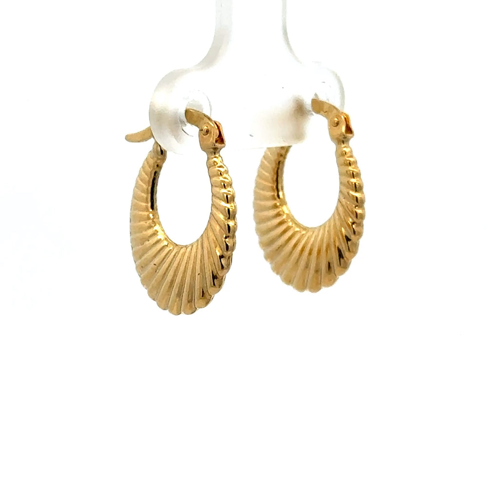 Earrings Fancy Hoops 19.5 2.5mm 10K