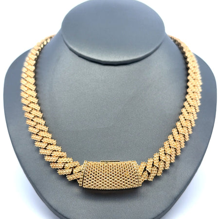 Chain Iced Cuban without Stones 11mm 18" 10K
