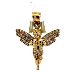 Pendant Praying Angel with CZ 35 10K