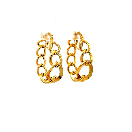 Earrings Fancy Hoops 27.5 3mm 10K