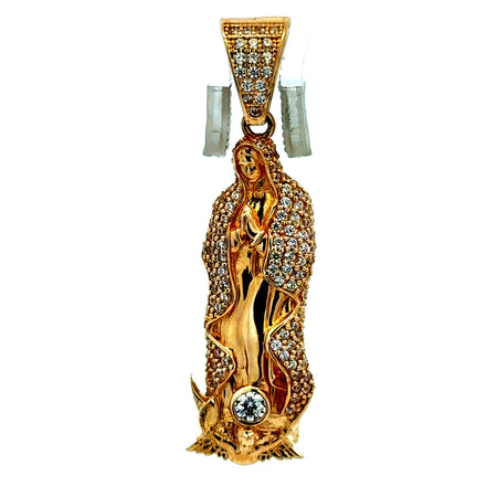 Pendant Our Lady of Guadalupe with CZ 43 14K
