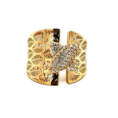 Ring Women's Symmetry & CZ 8 3mm 10K
