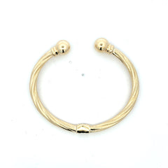 Bangle Hollow Twisted 18 5mm 10K