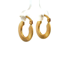 Earrings Fancy Hoops 17.5 1.5mm 10K