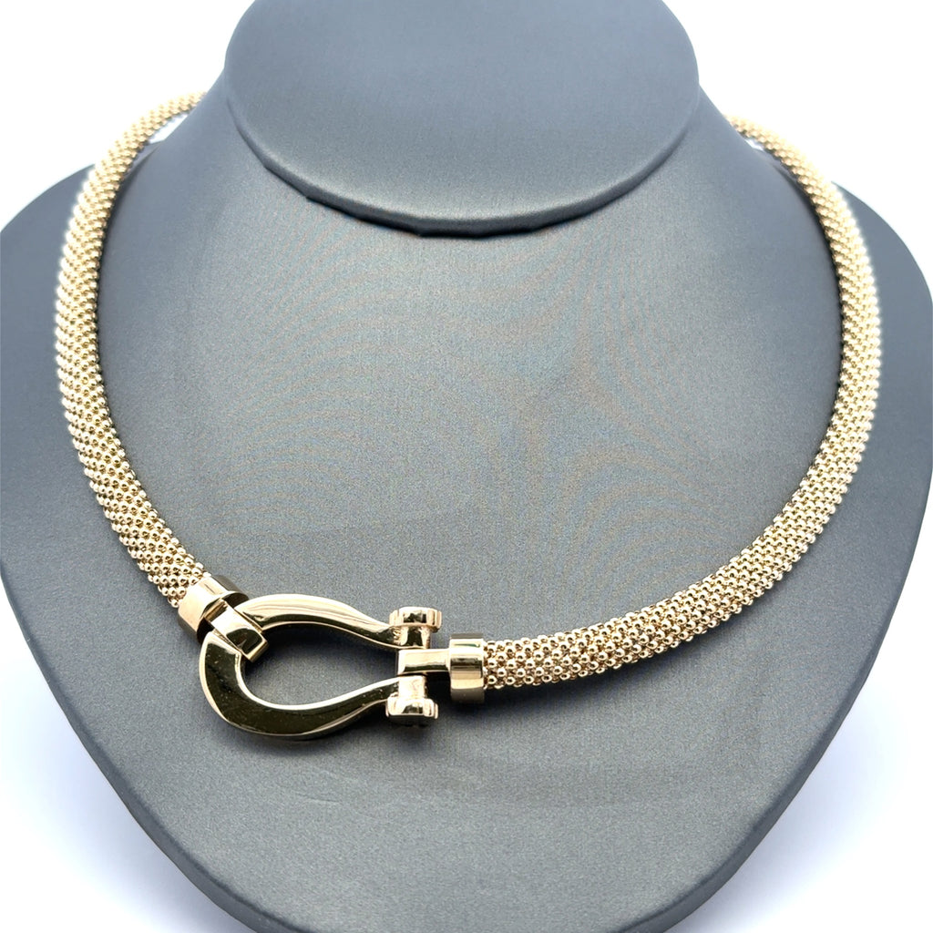 Necklaces Jessica with Horseshoe 6mm 18" 10K