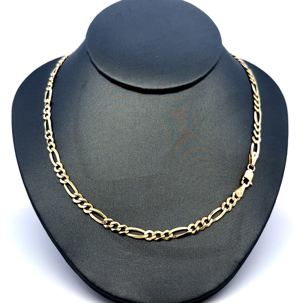 Chain Figaro 4mm 22" 10K