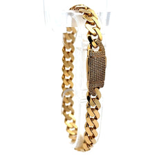 Bracelet Monaco 7.5mm 8.5" 10K