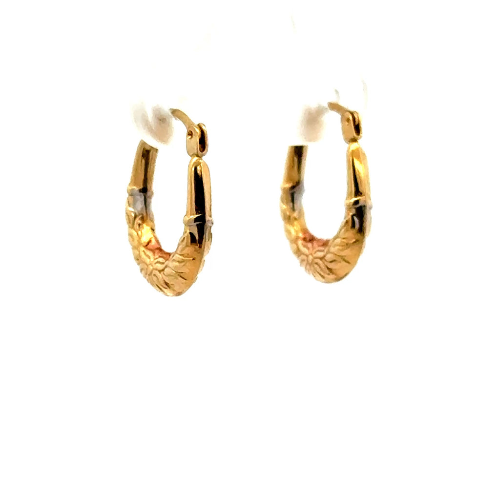 Earrings Fancy Hoops 16.5 3mm 10K