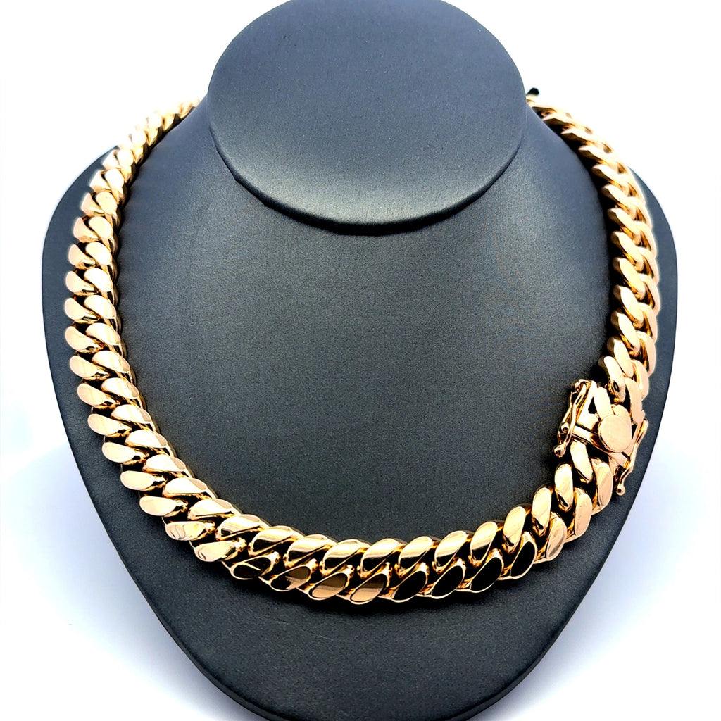 Chain Cuban Link 12mm 24" 14K