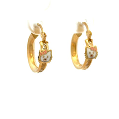 Earrings Fancy Hoops 16.5 3mm 10K
