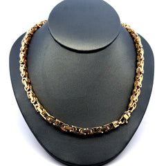 Necklaces Box Byzantine 5mm 18" 14K