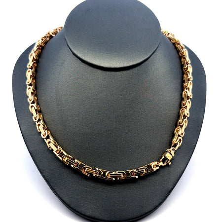 Necklaces Box Byzantine 5mm 16.5" 14K