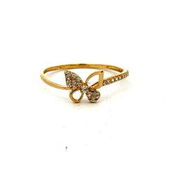 Ring Women's with CZ 7 1mm 10K