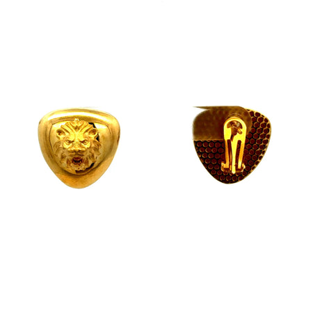 Earrings Omega Lock 18.5 18.5mm 14K