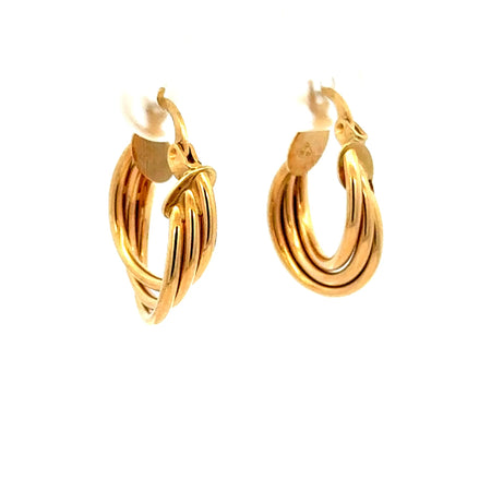 Earrings Fancy Hoops 18.5 4.5mm 10K